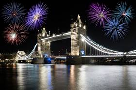 Fireworks in London